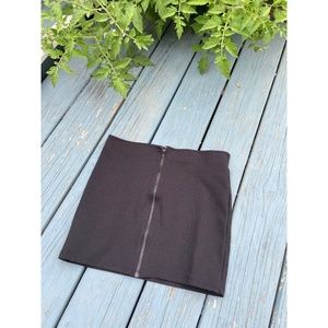 Forever 21 Zip Front Mini Bandage Skirt